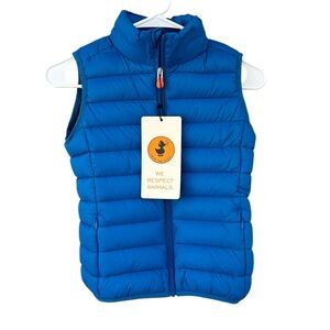 NWT Save the Duck Straight Hem Zipped Padded Gilet Andy Vest - Kids Size 8